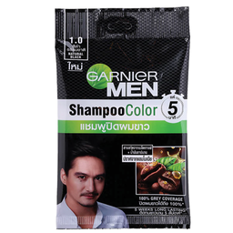 I1 Garnier Men Shampoo Color 1.0 Natural Black 10ml / (단위)